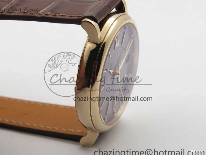 MIROTIME 0429 Portofino 37mm RG V7F 1:1 Best Edition Gray Dial on Deep Brown Leather Strap A SunProtective 7090